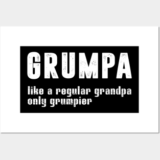 Grumpa Like A Regular Grandpa Only Grumpier Posters and Art